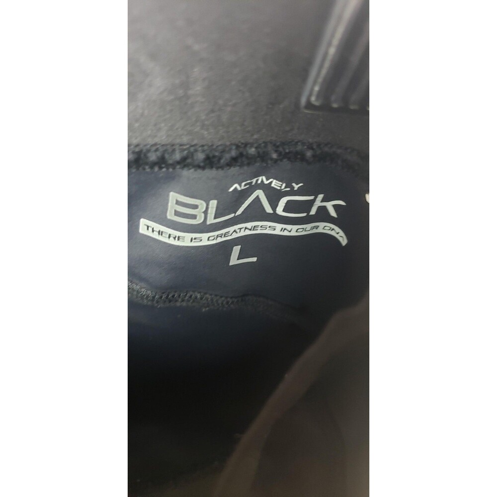 Actively Black Compression Shorts Womens L Black Zip Pockets Performance - Picture 4 of 8
